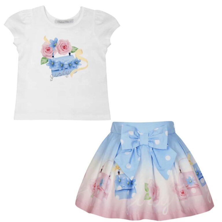 balloon chic girls skirt set